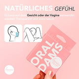 Loovara Oraltücher Lecktücher latexfrei - Oral Dams Latex Free - Schutztücher Ultra-dünn und natürlich und extra weich für ein natürliches Gefühl, vegan, hypoallergen