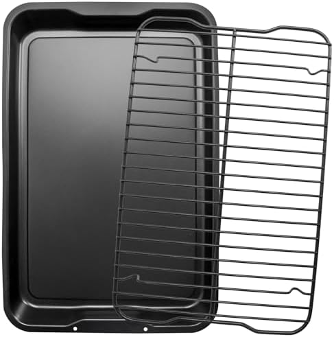 Foodi Non-Stick Bakeware Set, Repalcement for Ninja Foodi NeverStick Cookware with 19'' x 12'' Baking Sheet & Cooling Rack, Food Grade - No PFOA, Oven Safe up to 500⁰F, Dishwasher Safe