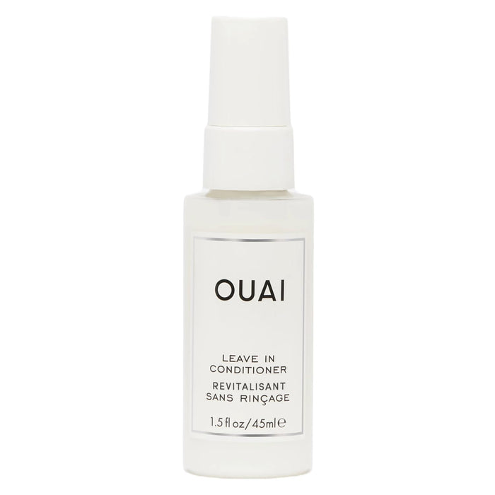 OUAI Leave In Conditioner & Heat Protectant Spray - Prime Hair for Style, Smooth Flyaways, Add Shine and Use as Detangling Spray - No Parabens, Sulfates or Phthalates (1.5 oz)