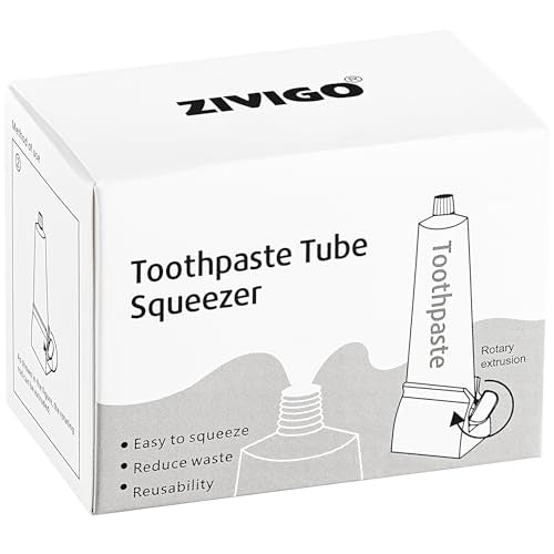 Crest3D-White Ultra Whitening Toothpaste, Vivid Mint, Anticavity Fluoride Toothpaste, 3 Large Tubes of 5.2 oz (Total 15.6 oz) Bundle with Zivigo Toothpaste Squeezer Compatible with Crest,