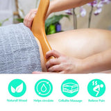 AICNLY 5 Pcs Wood Therapy Massage Tools for Body Shaping, Lymphatic Drainage Massager, Maderoterapia kit, Wooden Massage Roller, Anti-Cellulite Massager, Body Sculpting Tools Set