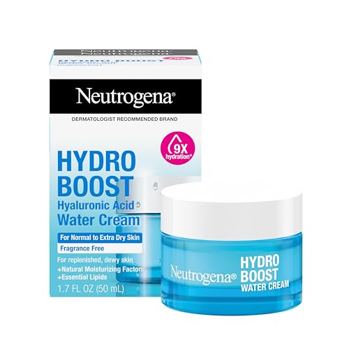 Neutrogena Hydro Boost Skincare Bundle, Hydro Boost Fragrance Free Water Cream Face Moisturizer, 1.7 oz, & Trial Size Hydro Boost Fragrance Free Hydrating Gel Facial Cleanser, 0.5 fl. oz, 2 Pack