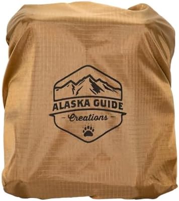 Alaska Guide Creations Camo Bino Shield | Lightweight Cover for Any AGC Bino Pack | Waterproof Protection Binocular Chest Pack (Coyote Brown)