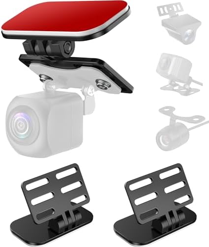 Pixelman Universal Rear Camera Mount,(Adhesive-2PCS) Backup Camera Bracket Rear Dash Cam Windshield Mount, Car Rear Camera Backup Camera Holder,Rear View Mirror Camera Mount Rear Window Camera Mount