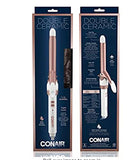 Conair Double Ceramic 3/4-Inch Curling Iron, ¾-inch barrel produces tight curls – for use on short to medium hair