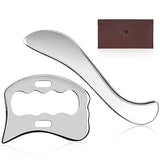 Rylpoint Guasha Massage Tool, Grade Stainless Steel Scraping Tool for Soft Tissue Scraping,Upgrade Massage Tool, Physical Therapy Stuff,Used for Back, Legs, Arms,Neck,Shoulder,Gua sha,Gua sha Tool