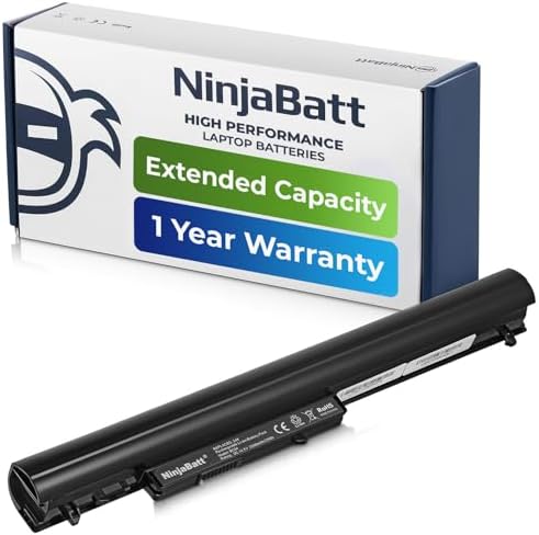 NinjaBatt 776622-001 HP Laptop Battery for LA03DF LA04 15-F272WM 15-F233WM 15-F211WM 752237-001 728460-001 15-F162DX 15-F039WM 15-N210DX 15-F100DX 15-F010DX - High Performance