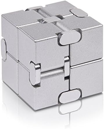 Fidget Cube New Version Fidget Finger Toys - Metal Infinity Cube Prime for Stress and Anxiety Relief/ADHD, Ultra Durable Sensory Gifts for Adults and Teens Kids