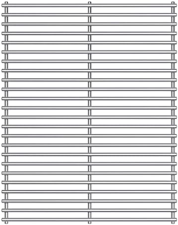 BBQ Grill Grates Replacement for Cuisinart Gas Grill CGG-200, CGG-220, CGG-240, Stainless Steel Cooking Grate Grids Gas Grill Parts Accessories 18 Inch for All Foods Portable Gas Grillls