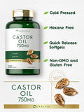 CARLYLE Castor Oil 200 Softgel Pills | Non-GMO Gluten 750mg