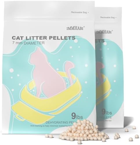 Cat Litter Pellets 18 lbs, Generic Litter Pellets Refills Exclusively for Dual-Layer Litter Box Systems, Dehydrating Pellets, Zeolite, Long-Lasting Odor Control Non-climping Litter