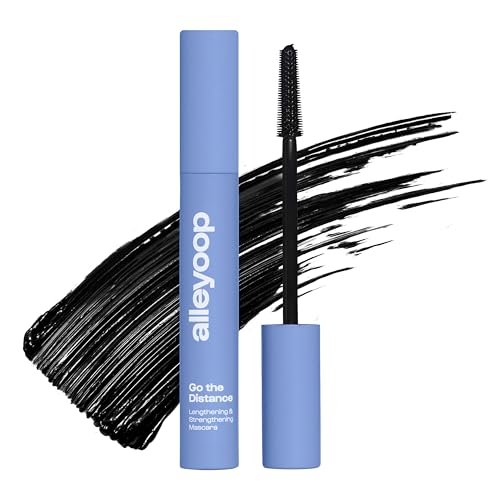 Alleyoop Tubing Mascara Black, Go the Distance - Long-Lasting & Smudge-Proof Mascara with Biotin Supports Lash Repair & Growth - Lengthens & Strengthens Lashes - Vegan & Cruelty-Free (Full, 8ml)