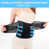 BOKIC Back Brace for Men and Women Lower Back, Lumbar Support Belt Relieve Lower Back Pain with 8 Reinforce Bones,Scoliosis, Sciatica,Herniated Disc,Back Brace for Lifting at Work 04 Black-L