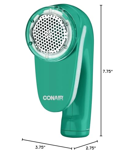 Conair Fabric Shaver and Lint Remover, Battery Operated Portable Fabric Shaver, Green, CLS1GX