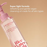 The Face Shop Rice Water Bright Light Facial Cleansing Oil Face Wash - Makeup Remover Oil Cleanser - Vegan - Brightening - Skin Care - Jojoba Oil - Korean Skin Care - Sensitive, Normal & Oily Skin