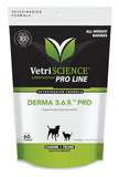 VETRISCIENCE Pro Derma 3.6.9 Pro Skin Supplement for Dogs, 60 Chews