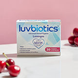 Luv Biotics Cherry Lozenges with Oral Probiotics, Xylitol & Aloe Vera - Pack of 30 lozenges