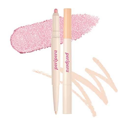 Peripera SUGAR TWINKLE DUO EYE SHADOW STICK (005 FROZEN PINK)