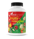 Fruits & Veggies Supplement Capsules - High-Potency Daily Wellness Blend - Packed with Essential Vitamins, Antioxidants, and Minerals - Supports Balanced Nutrition & Optimal Health (Red & Green)