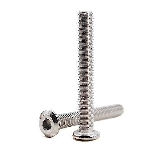 binifiMux 10pcs M8 x 90mm Rivet Countersunk Socket Cap Allen Head Bolts Screws Connecting for Furniture, 304 Stainless Steel