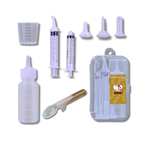 Kitten bottle feeding, Kitten nursing nipples, Puppy nipples for nursing newborn, Feeding products for kittens, 100% BPA free, Formula dispenser, Syringe for liquid, Baby dog milk bottle for kittens