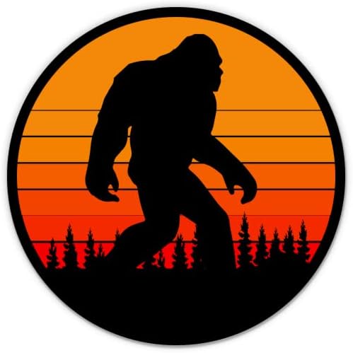 Bigfoot Stickers - 2 Pack - Waterproof Vinyl for Car, Phone, Water Bottle, Laptop - Sasquatch Sunset Woods Decals (2-Pack)