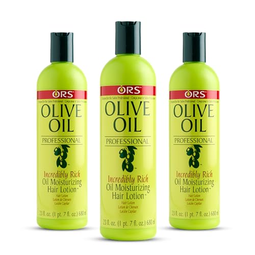 ORS Olive Oil Professional Incredibly Rich Oil Moisturizing Hair Lotion 23 Ounce (Pack of 3)