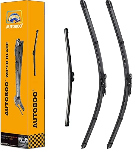 3 Wiper Blades Replacement for Ford Explorer 2011-2018 2019 2020 2021 2022 2023,Original Equipment Replacement Front and Rear Windshield Wiper Blade - Pinch Tab 26"/22"/11" (Set of 3)