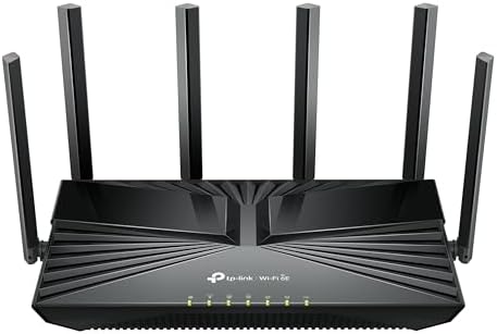 TP-Link Tri-Band 6-Stream Wi-Fi 6E Router - 6 Ghz Band - Speed up to 5.4 Gbps - Archer AXE5400 (Renewed)