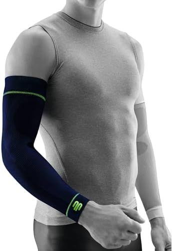 Bauerfeind Sports Compression Arm Sleeves - Gradient Compression Improves Oxygen/Blood Circulation - 1 Pair