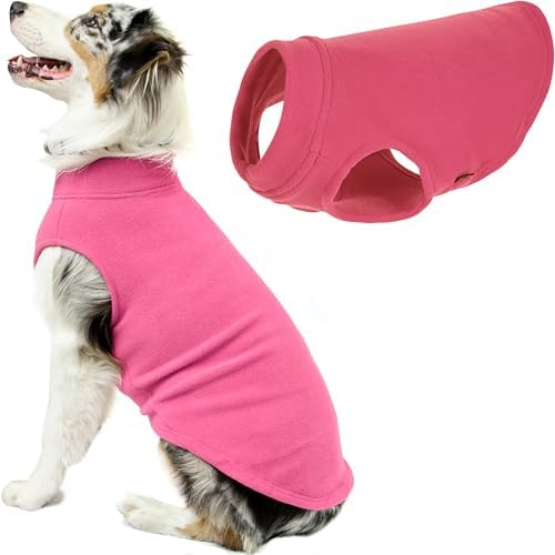 Gooby - Stretch Fleece Vest, Pullover Fleece Vest Jacket Sweater for Dogs, Pink, 5X-Large