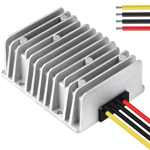 LeMotech DC 36v/48v to 12v Converter 30A 360W Step Down Converter Voltage Reducer IP68 Waterproof Transformer for Golf Cart Truck Boat Vehicle