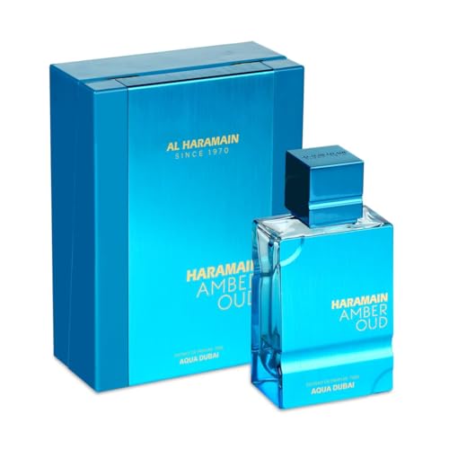 Al Haramain Amber Oud Aqua Dubai Edition - Arabian Perfume for Women and Men - Fresh and Fruity Arabic Perfume - Extrait De Parfum Spray - 2.53 oz