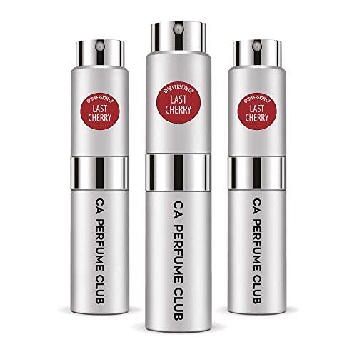 CA Perfume Impression of T. Ford Last Cherry For General Usage Replica Version Fragrance Dupes Concentrated Long Lasting Eau de Parfum Spray Refillable Atomizer Bottle 0.27 Fl Oz-X3
