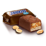 Snickers Fun Sizes Chocolate Caramel Candy Bars - 50 Individually Wrapped Candy with Roasted Peanuts, Nougat, Caramel, and Milk Chocolate (2 Pounds)