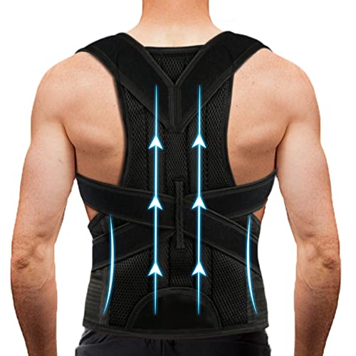 Back Brace Posture Corrector for Women Men -Adjustable and Breathable Support Scoliosis for Waist - Improve Back Posture for Body Correction and Lumbar Support XL(37"-42")