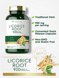 Carlyle Licorice Root Capsules 900mg | 300 Count | Root Extract Supplement | Non-GMO, Gluten Free