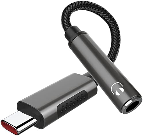 USB C Headphone Adapter for Samsung A53 A54 S23 Ultra S22 S21 S20 FE Galaxy Z Flip 5 Fold 4 USB C to 3.5mm Dongle Audio Adapter Stereo Type C Aux Cable for iPad Pro Mini Air OnePlus 8T Pixel 6 7 6a 7a
