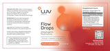 LUV Flow Drops: Adaptogen Mushroom Blend for Mental Clarity & Energy, Vegan Keto, Focus & Immunity Support, Lion's Mane, Cordyceps, Reishi, USA Made, Non-GMO, 30 Servings (1)