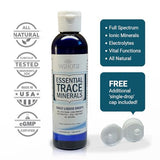 Waiora Essential Trace Minerals | Help Replenish Key Trace Minerals | 60+ Ionic Trace Minerals | Support Body’s Essential Functions, pH Balance | Plus Electrolytes for Hydration (1 Bott / 48 serv)