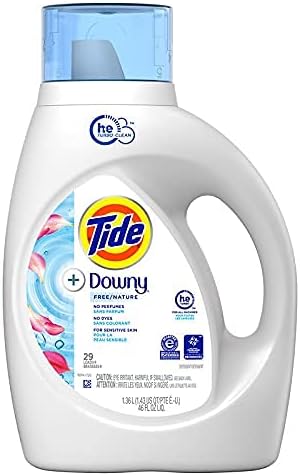Tide Liquid Detergent Free + Downy 46 Fluid Ounce