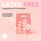 Loovara Oraltücher Lecktücher latexfrei - Oral Dams Latex Free - Schutztücher Ultra-dünn und natürlich und extra weich für ein natürliches Gefühl, vegan, hypoallergen