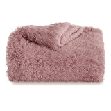 Bedsure Soft Dusty Pink Throw Blanket for Couch, Fluffy Fuzzy Blankets & Throws for Bed, Sofa, Cozy Plush Sherpa Fleece Faux Fur Blanket, Thick Warm Christmas Blanket Gifts for Women, Men, 50x60