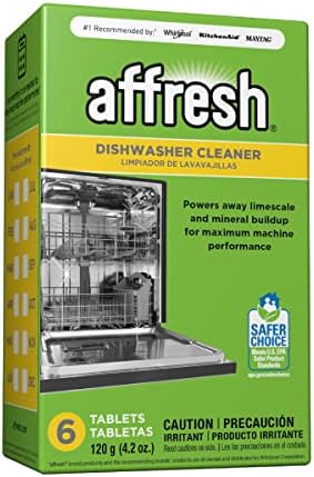 Affresh W10549851 Dishwasher Cleaner 6 Tablets Formulated to Clean Inside All Machine Models, Count