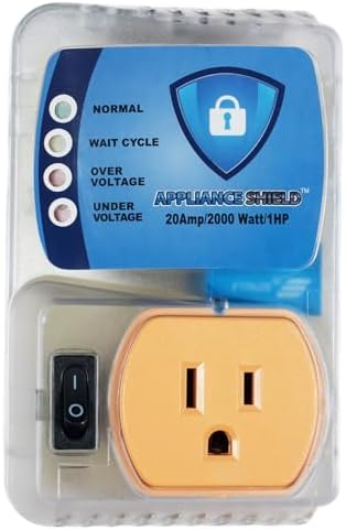 Surge Protector - Protects Appliances From Damaging & Costly Voltage Spikes/Dips. Great for Refrigerators, Freezers, Dryers, Computers. Best in Class 20 Amp, 2200 Watts.