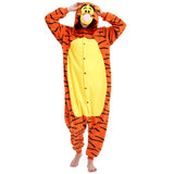 ressber Unisex Adult Onesie Pajamas Animal One Piece Halloween Costume Christmas Sleepwear Jumpsuit (Tigger, Small)