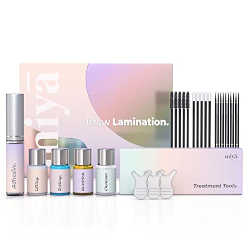 Brow Lamination Kit | Professional Eyebrow Lamination with Keratin | DIY Brow Lift Kit | Fuller, Thicker Brows for 6 weeks | Includes Easy to Use Instruction, Treatment Tools & Brushes