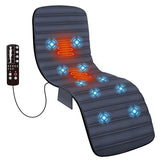 COMFIER Full Body Massage Mat Pad with Heat, Chair Pad with 10 Vibration Motors & 2 Therapy Heating Pad with Auto Shut Off, Heated Massage Mattress Pad for Back