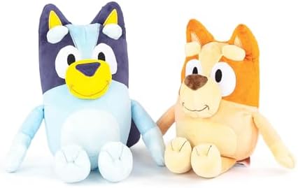 Bluey & Bingo Plush Pillow Buddy Set - Super Soft Character Pillows - Polyester Microfiber, 12 inches