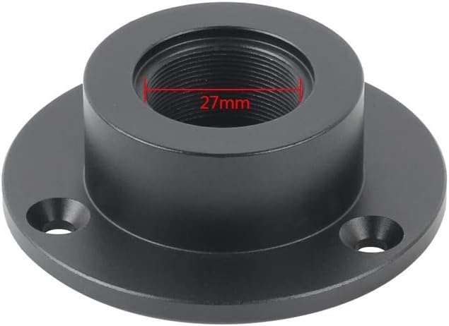 Microscope Observation Dia 32mm Pillar Column Stand Holder Fixed Base Focusing Ring 76mm Microscope Bracket for Stereo Binocular Trinocular Microscope(Base)